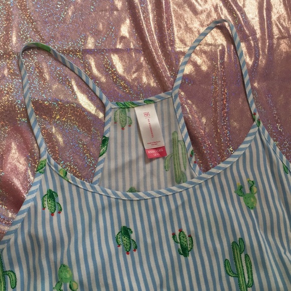 Cactus Spaghetti Strap Tank Top - Picture 2 of 5